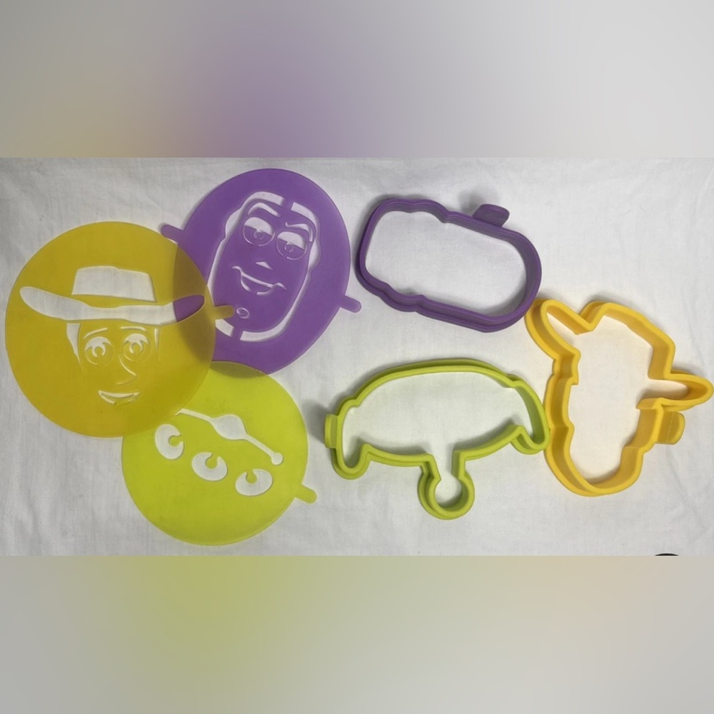 Pampered Chef Disney Pixar Toy Story 4-Pancake Molds & Stencil New in Bag - Picture 7 of 8